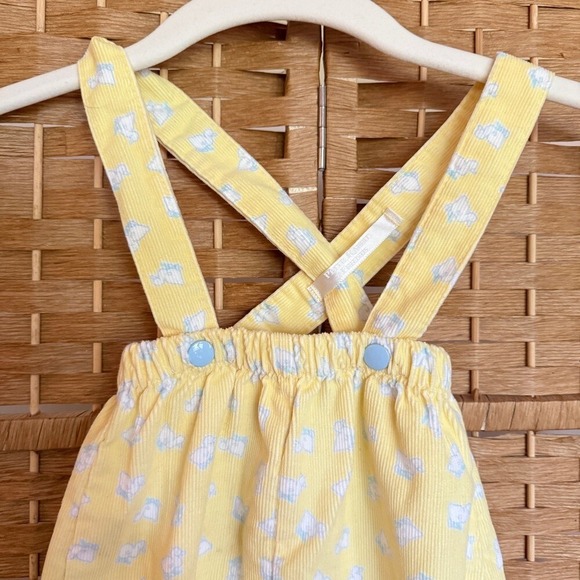 Peter Rabbit & Friends Baby 6 Months Overall Yellow / Baby Blue Duck Overalls - Picture 3 of 14